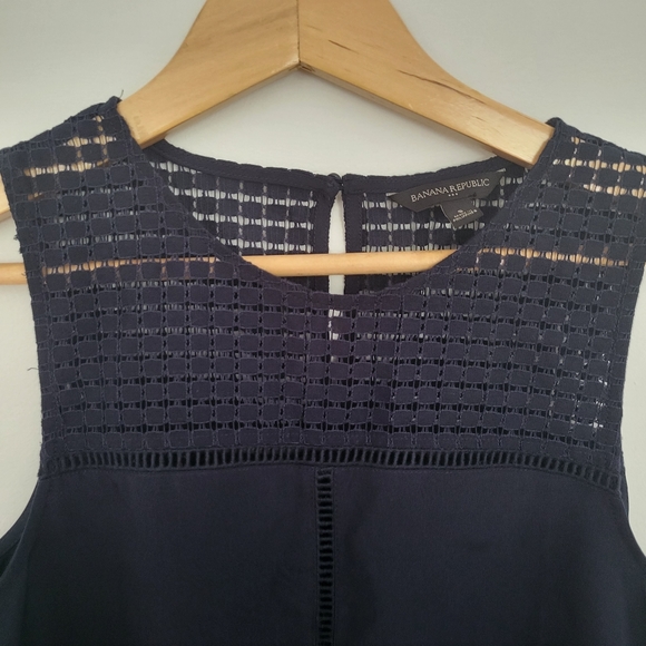 Banana Republic Navy Blue Tank - Picture 2 of 5